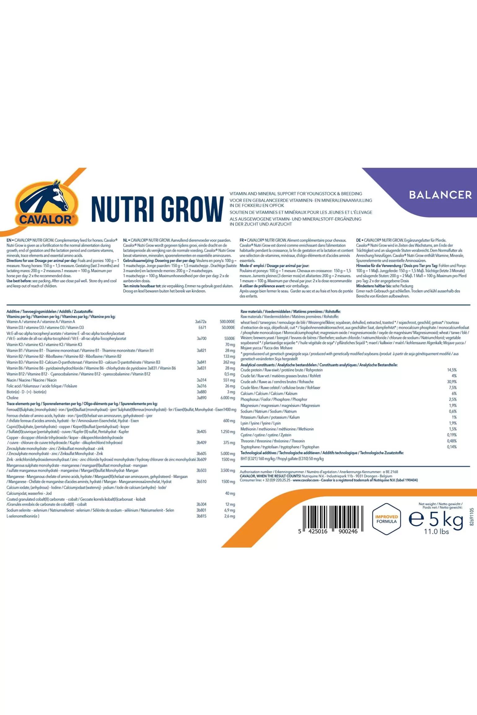 Fashion Nutri Grow, 5 Kg Mineralfutter