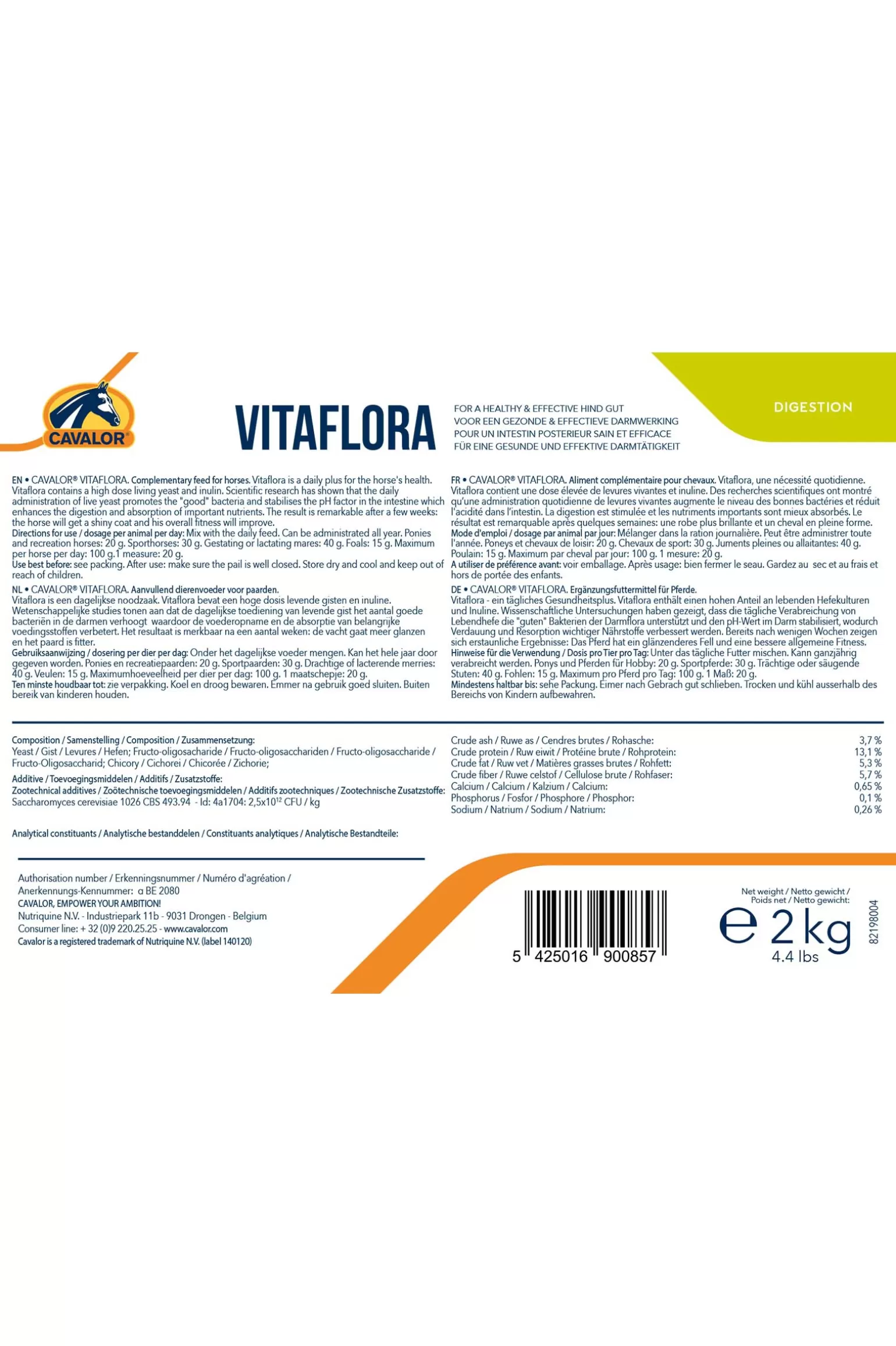 Hot Vitaflora, 2 Kg Zusatzfutter