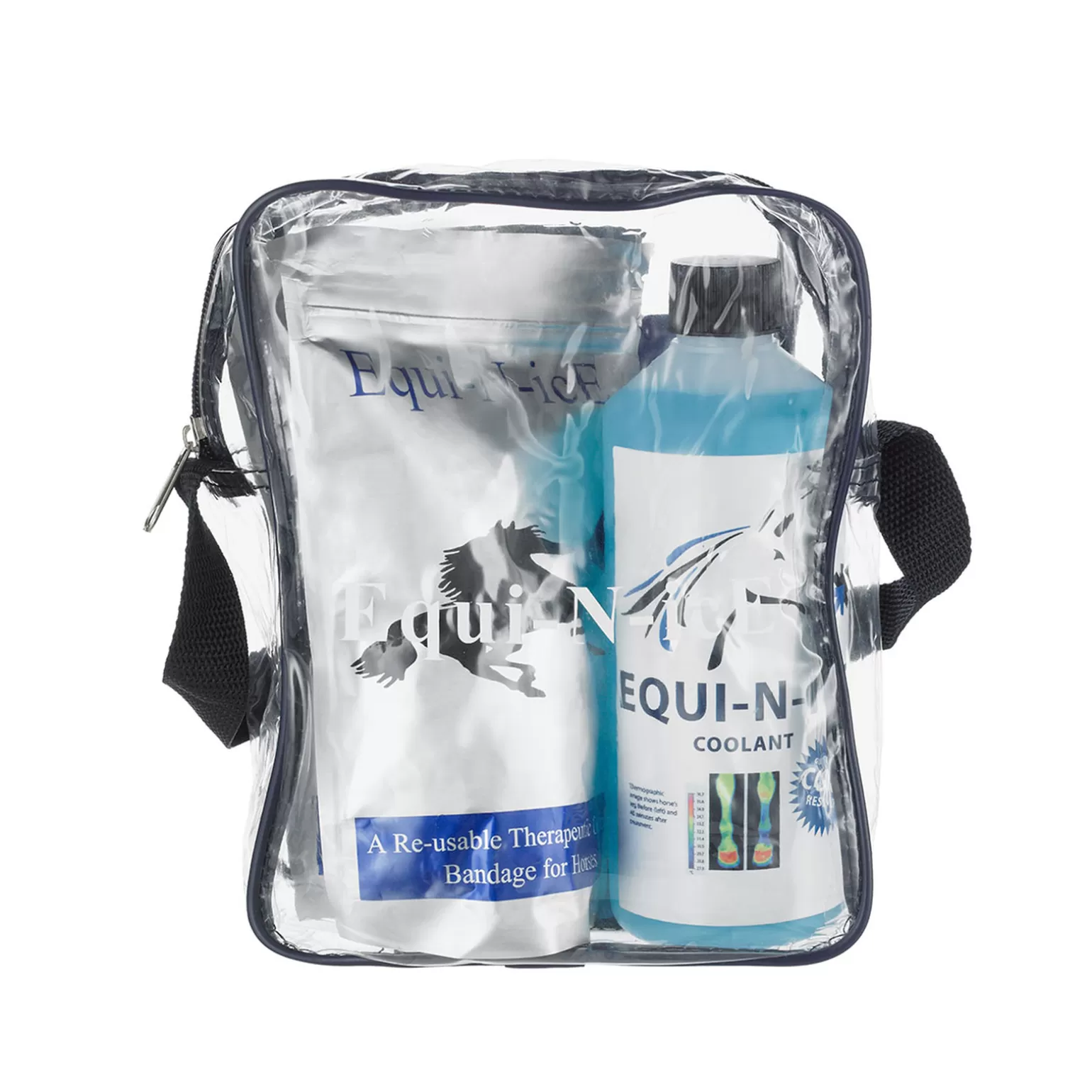 equinice Stallapotheke*Equi-N-Ice Stall-Pack (2 Bandagen + 500Ml)