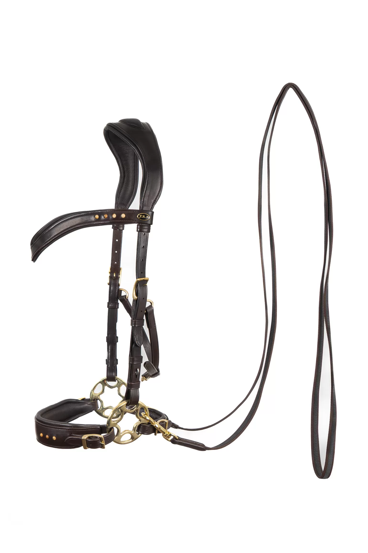 Outlet F.R.A. Glory Hackamore (System 2), Braun Trensen & Reithalfter