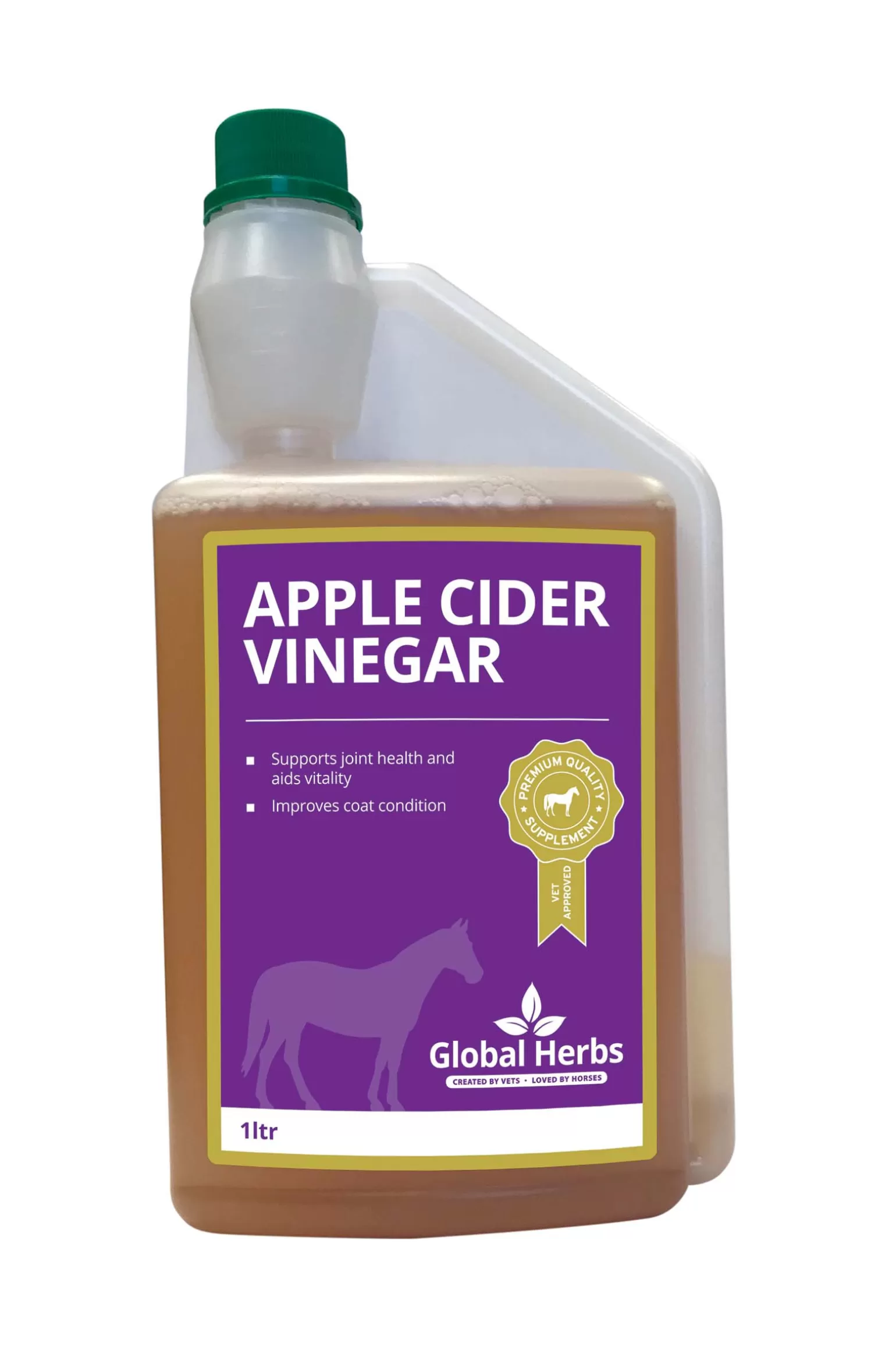 Discount Global Herbs Apple Cider Vinegar 1L - Equine Zusatzfutter