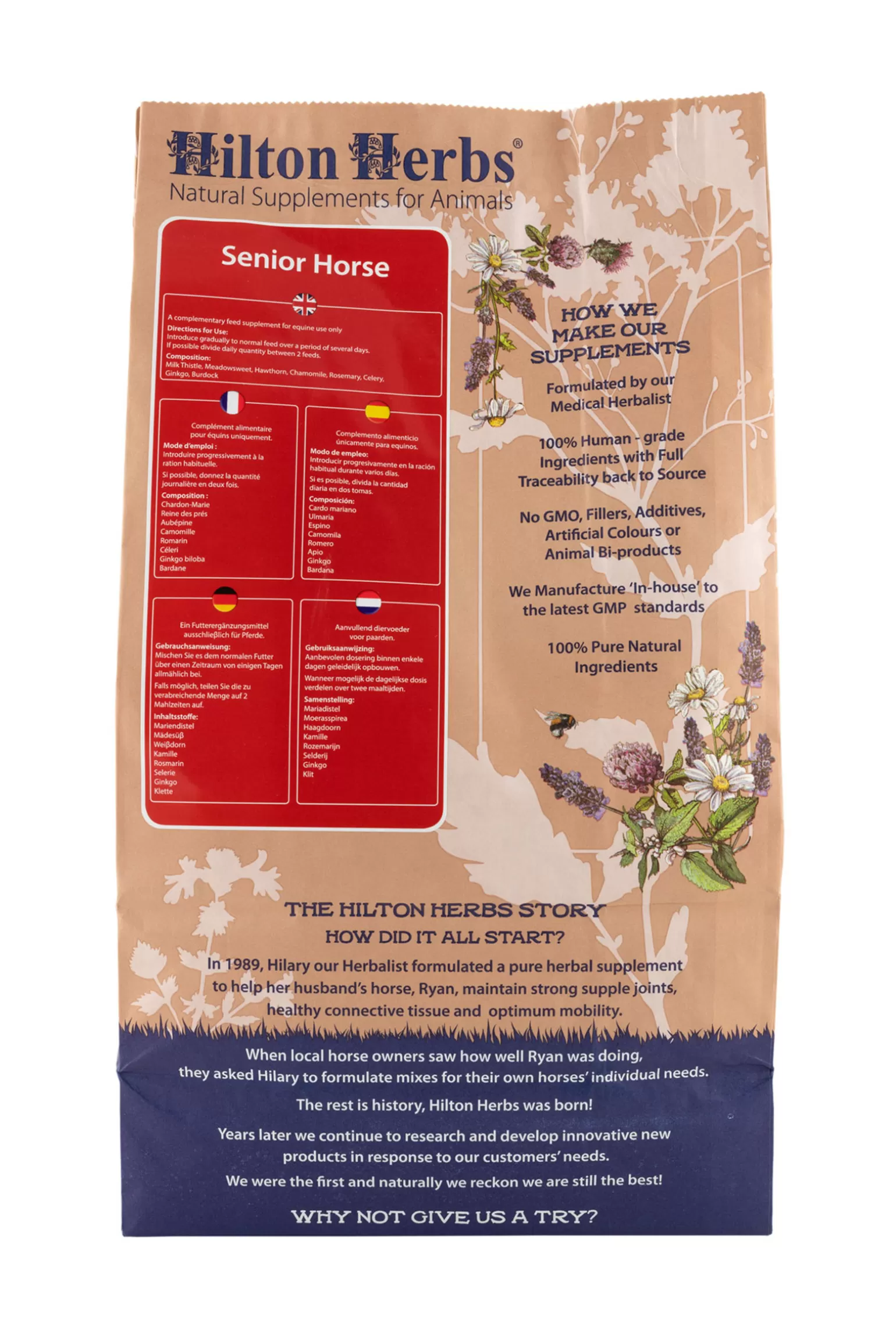 Fashion Hilton Herbs Senior Horse 1Kg Dose Zusatzfutter