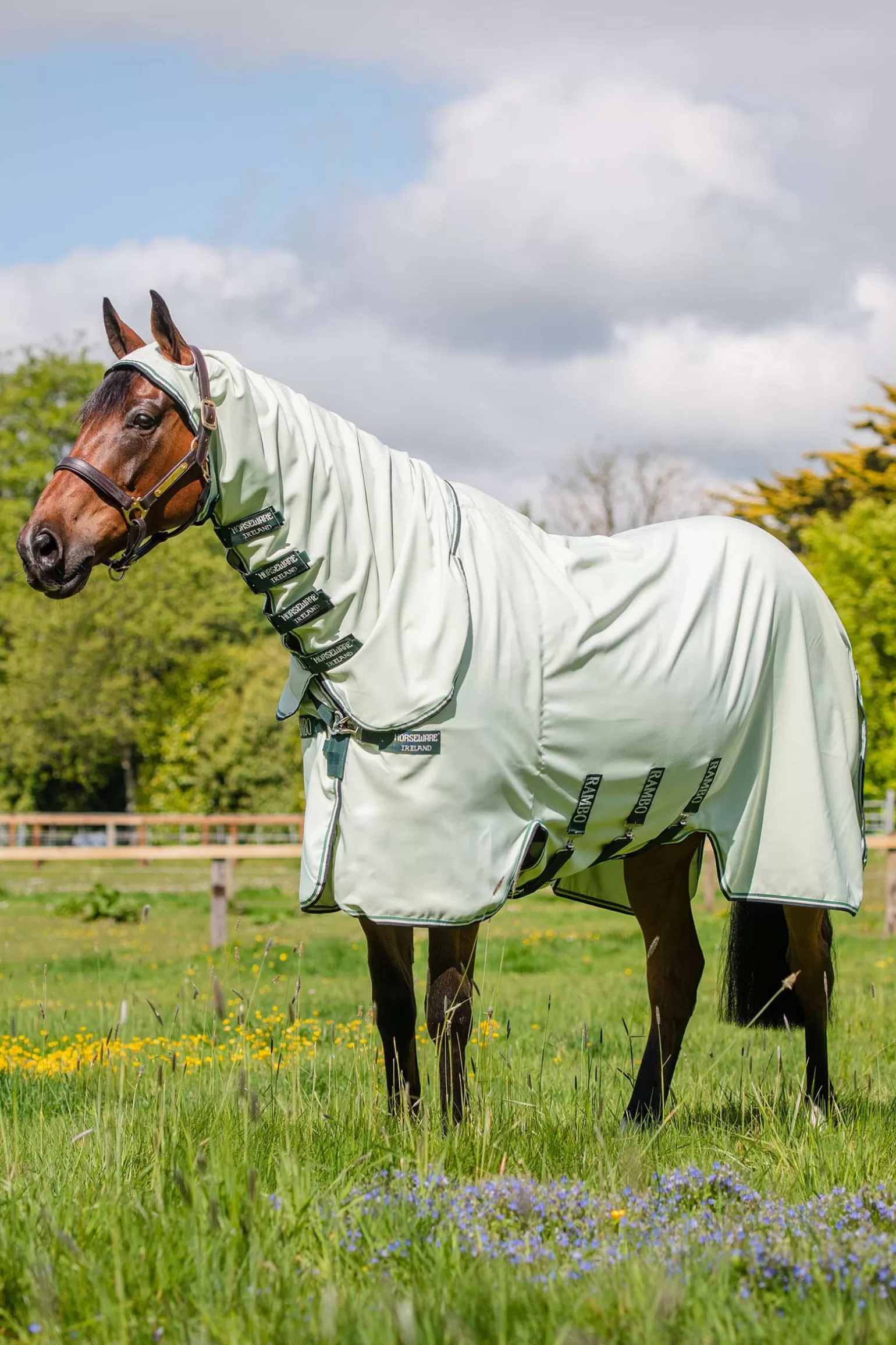 New Rambo Hoody Fliegendecke Fliegenmasken & Fliegenfransen