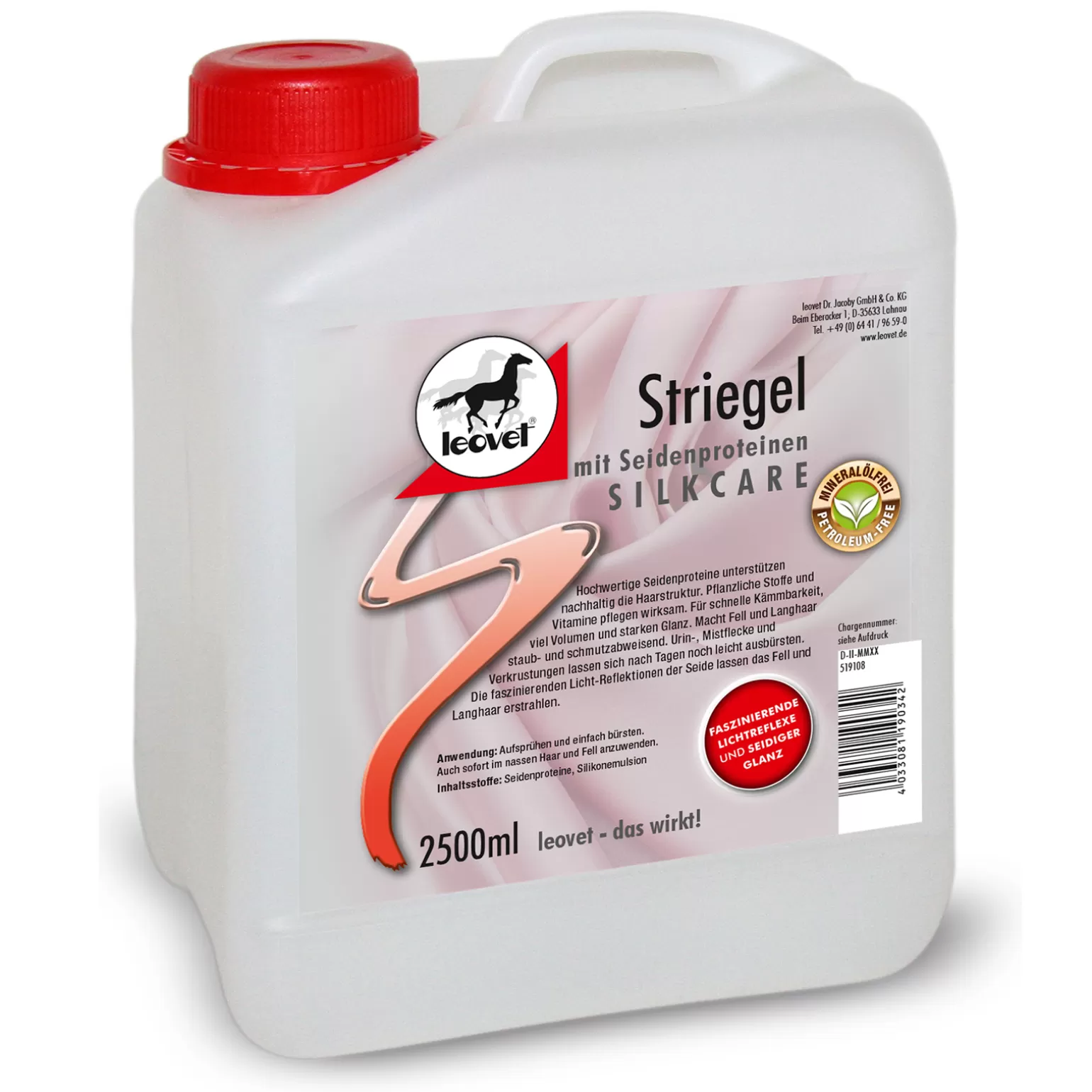 leovet Fellpflege & Hautpflege & Mähnenpflege* Silkcare Striegel 2500Ml