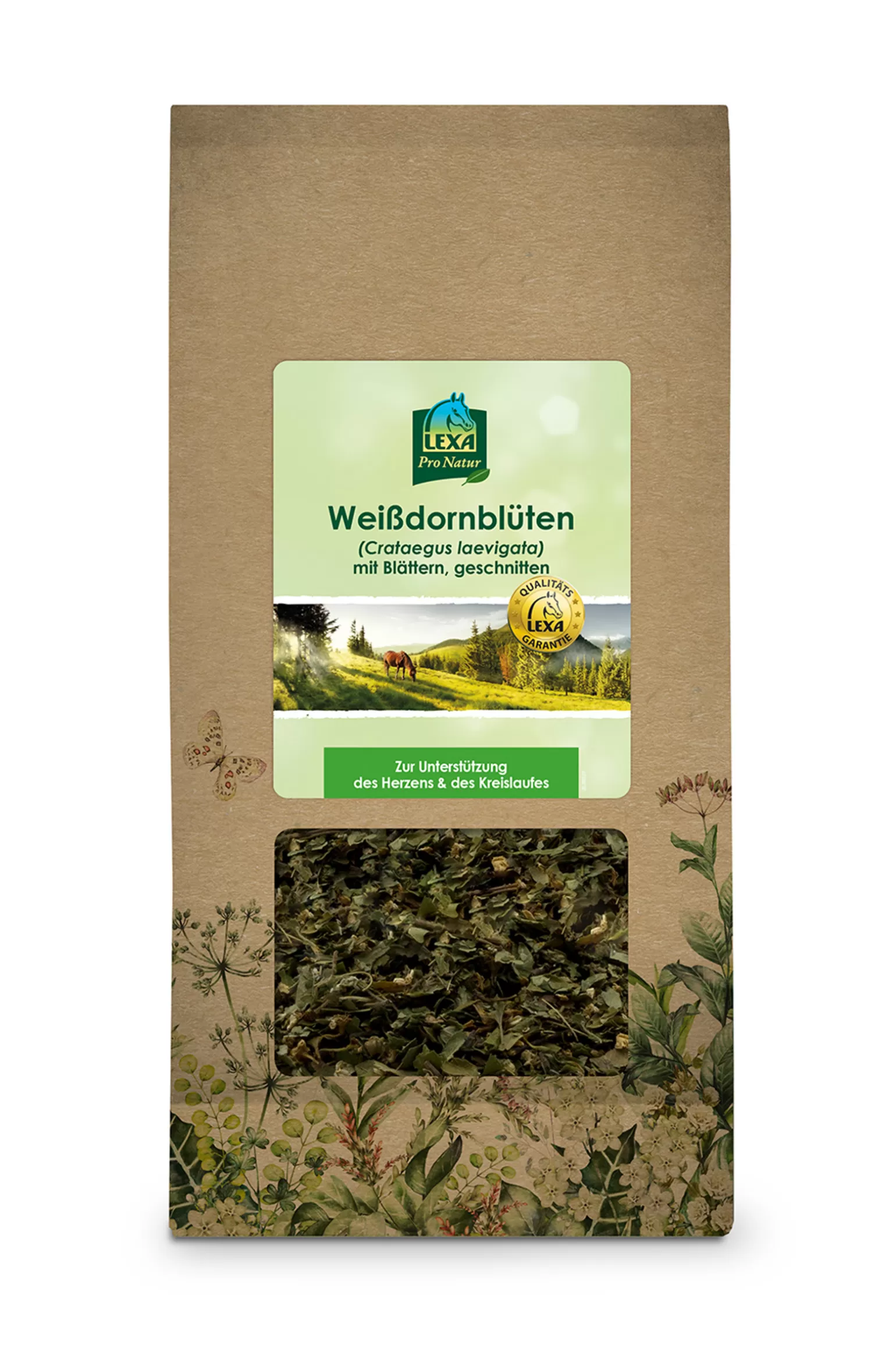 New Weisdornbluten Mit Blattern, 1Kg Zusatzfutter