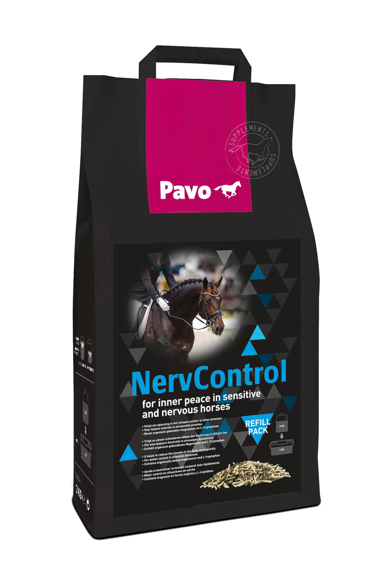 Hot Nervcontrol Nachfullpack., 3Kg Zusatzfutter