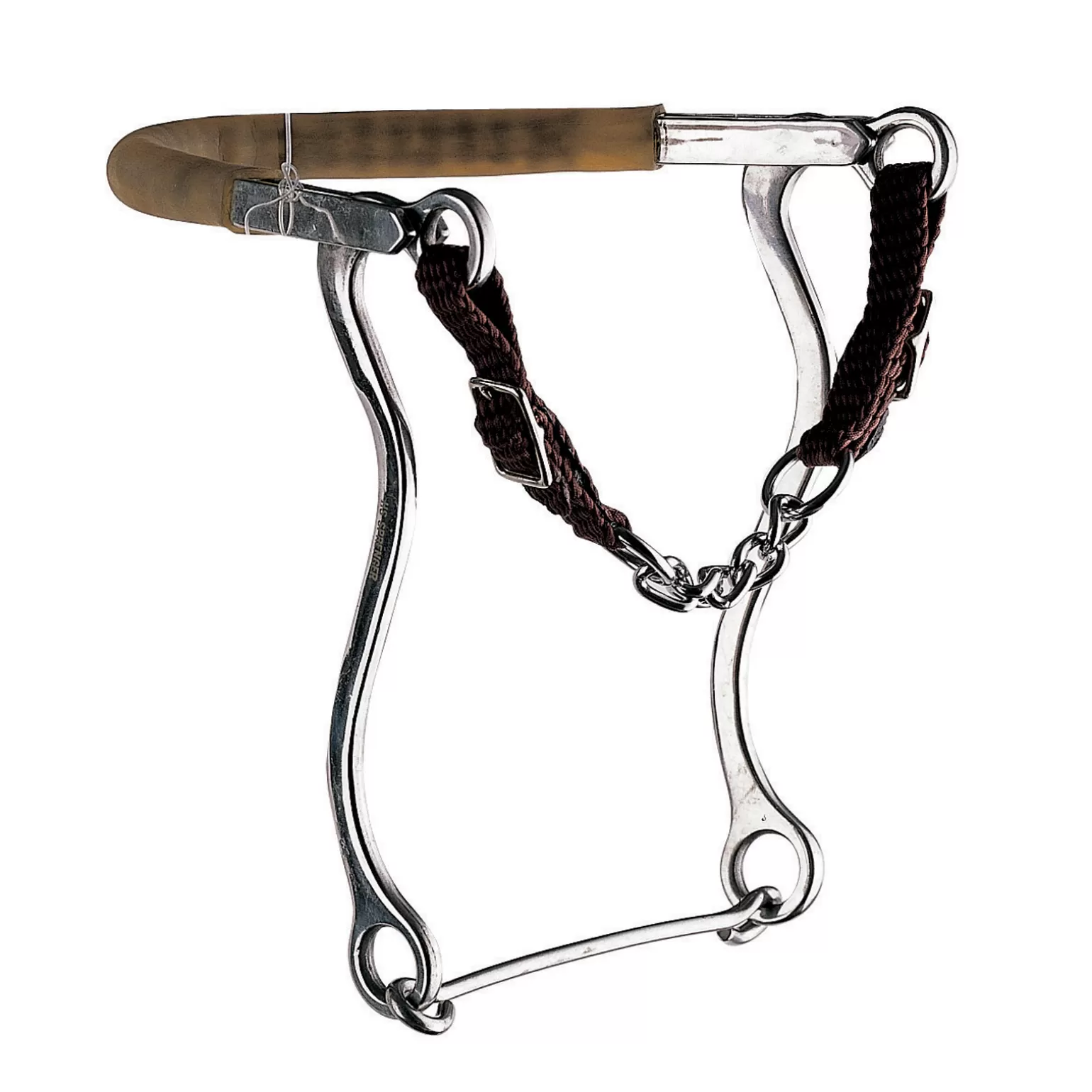 Discount Mechanisches Hackamore Mit Kinnkette Und Edelstahl-Seitenteilen, 31Cm Trensen & Reithalfter