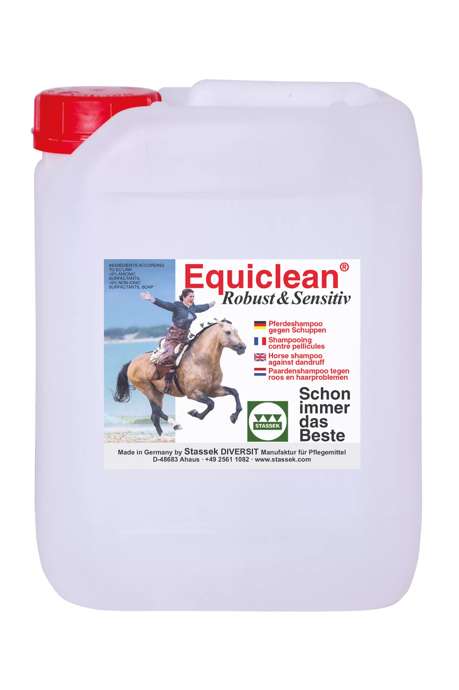 stassek Fellpflege & Hautpflege & Mähnenpflege* Equiclean Robust Outdoor Shampoo, 5 Liter