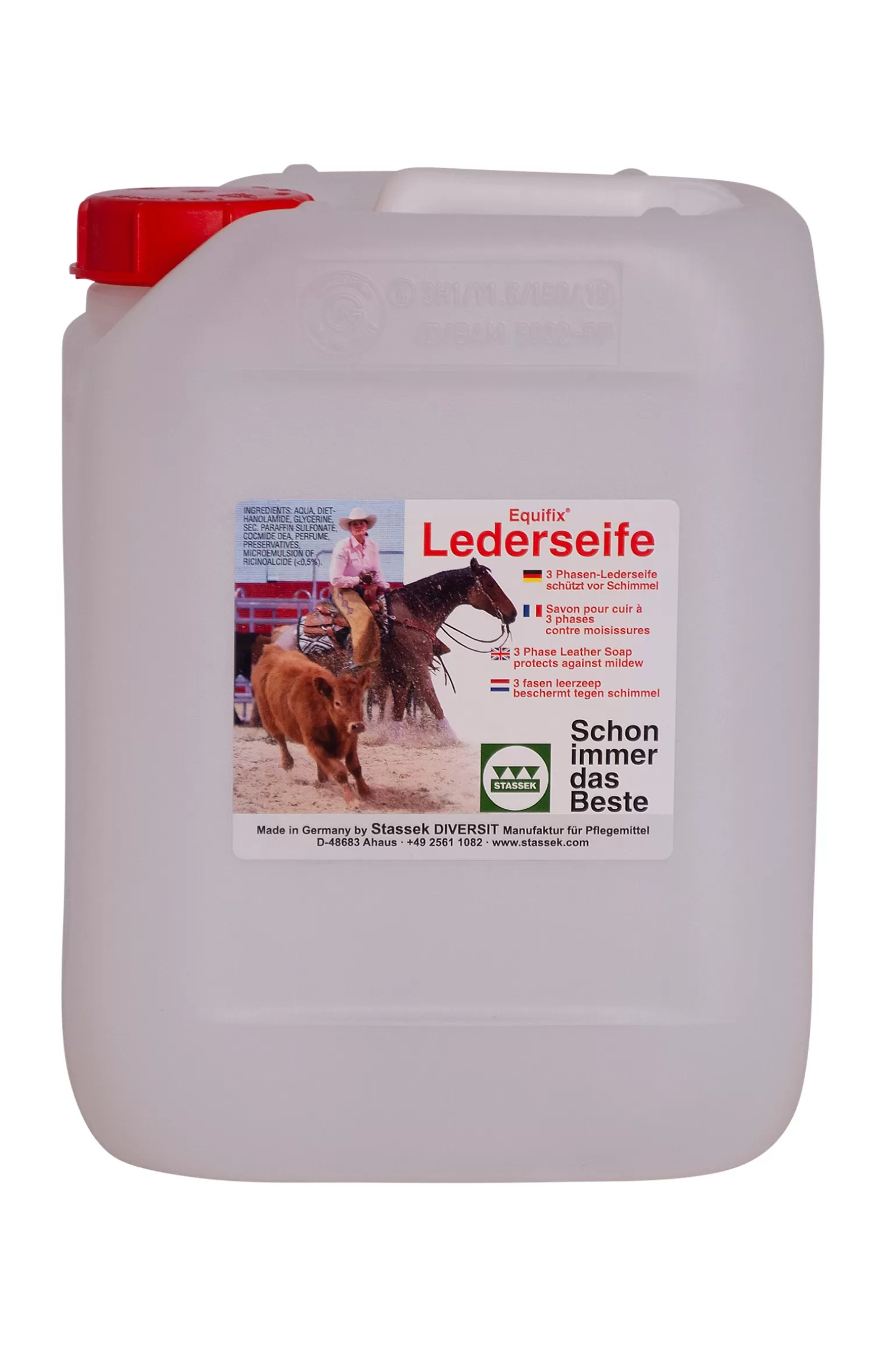 stassek Ausrüstungspflege* Equifix 3-Phasen-Lederseife, 5 Liter