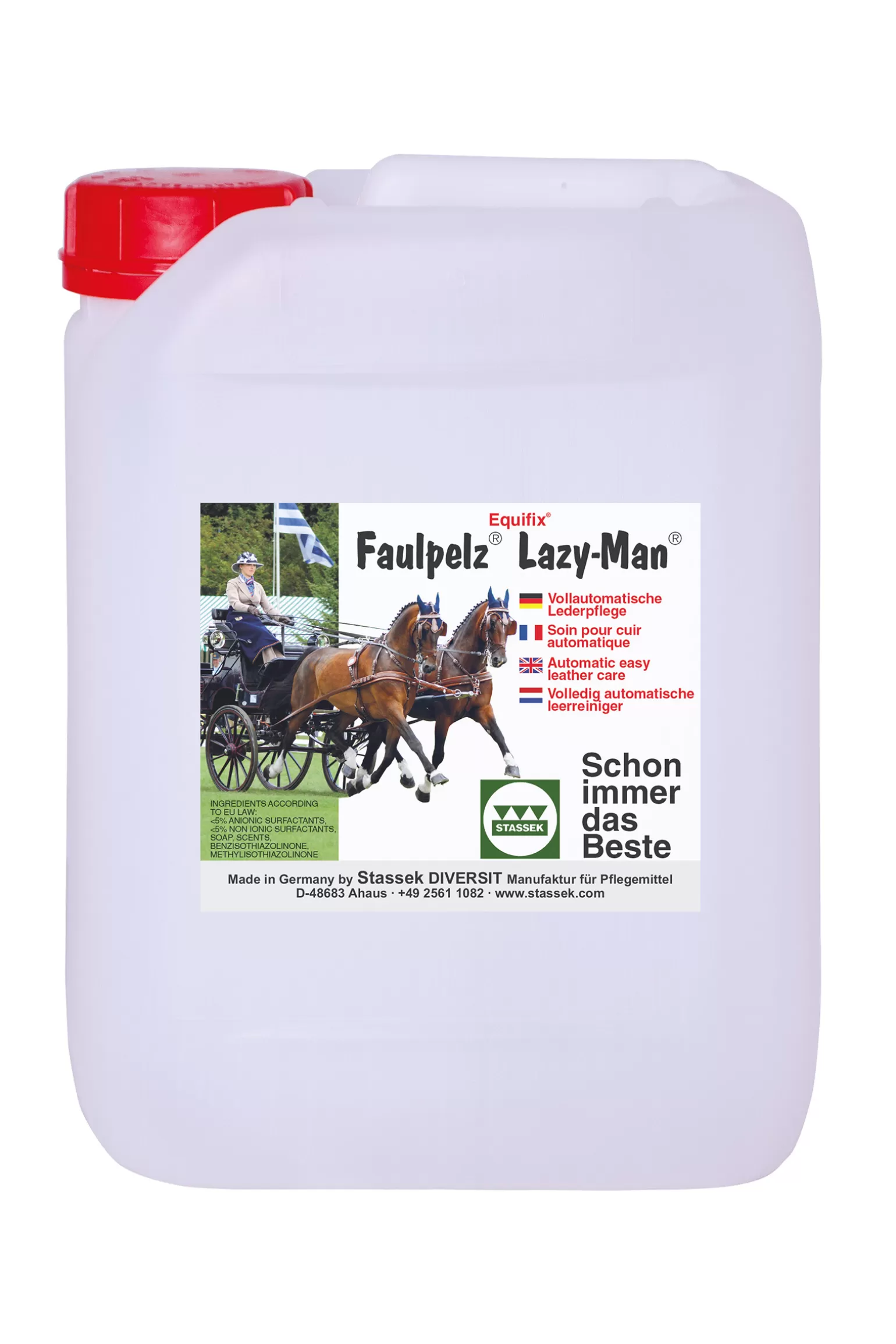 stassek Ausrüstungspflege* Equifix Faulpelz Lazy-Man Vollautomatische Lederpflege, 5 Liter