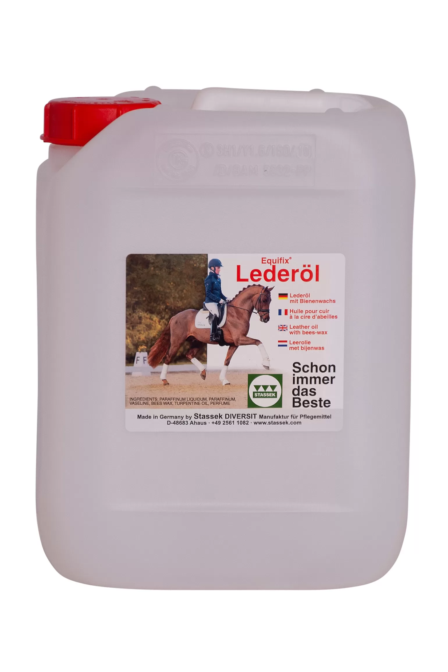 stassek Ausrüstungspflege* Equifix Lederol Mit Bienenwachs, 5 Liter