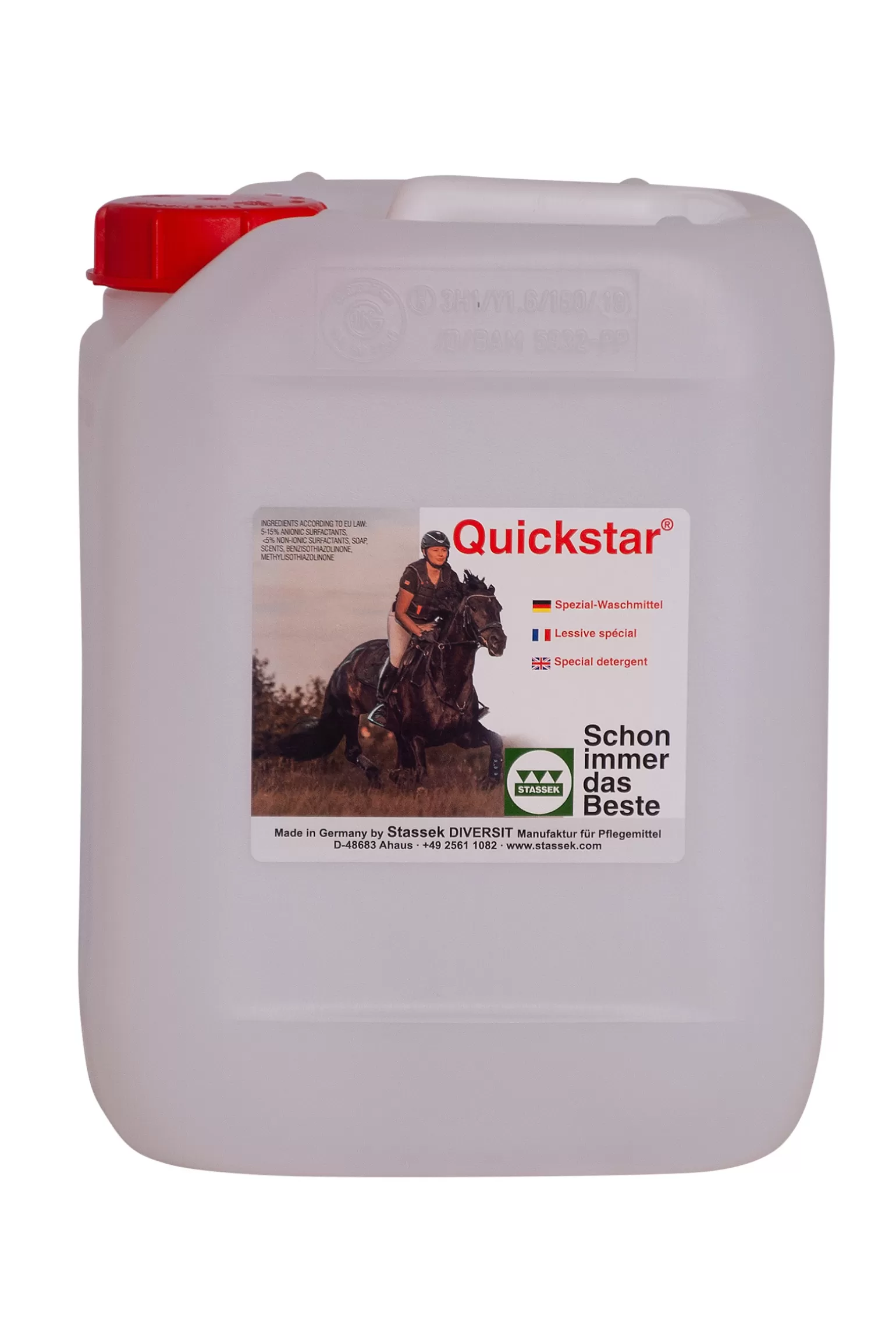 stassek Ausrüstungspflege* Quickstar Spezialwaschmittel Für Leder Und Wolle, 5 Liter