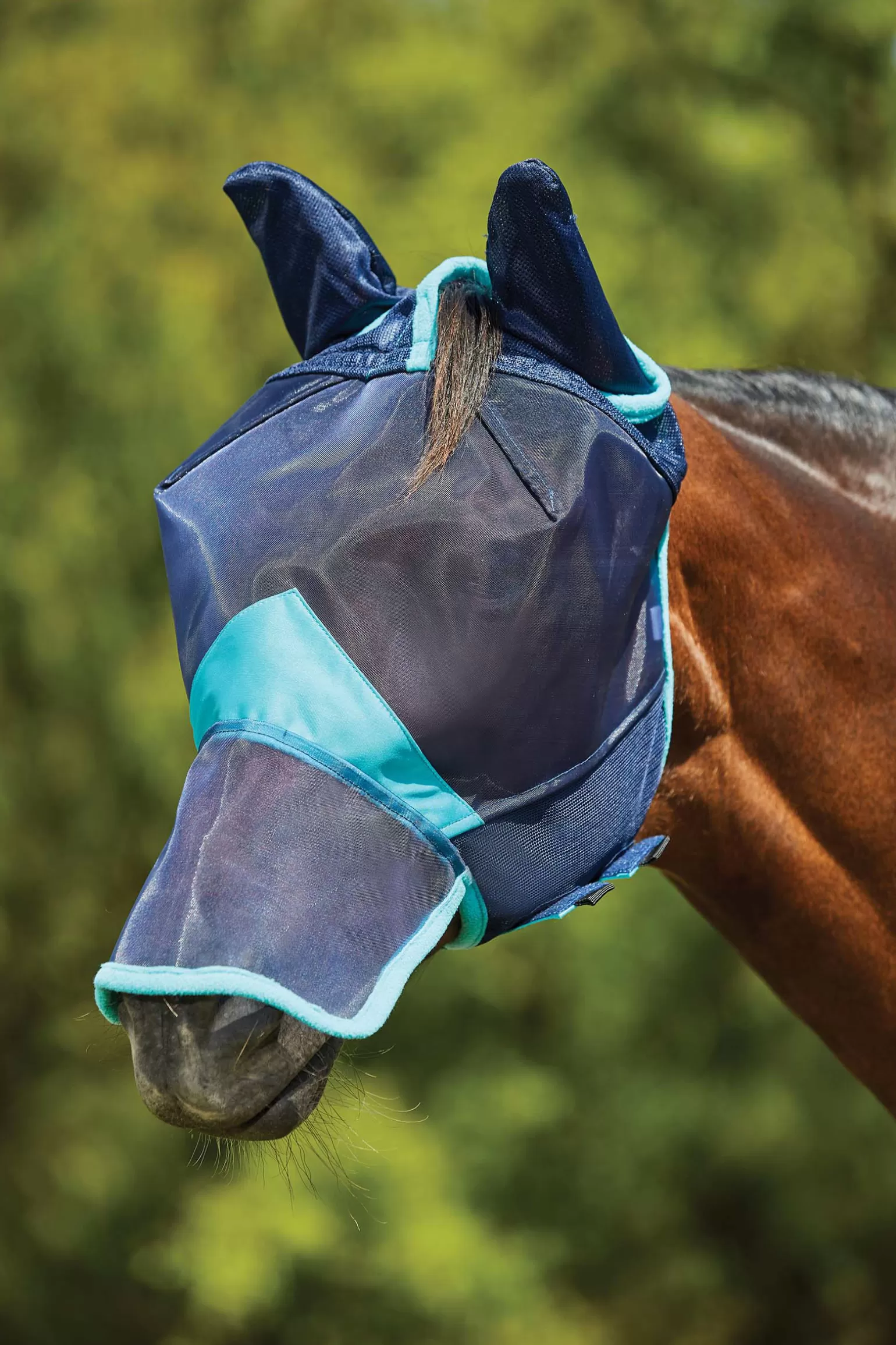Fashion Comfitec Deluxe Fine Mesh Fliegenmaske Mit Ohren Und Nusternschutz Fliegenmasken & Fliegenfransen